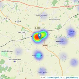 The Wilkinson Partnership - Winslow listings heatmap