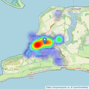 The Wright Estate Agency - Freshwater listings heatmap