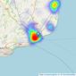 Thomas & Partners - Dover listings heatmap