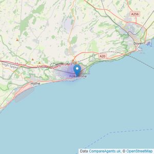 Thomas & Partners - Folkestone listings heatmap