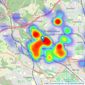 Thomas H Wood - Whitchurch listings heatmap