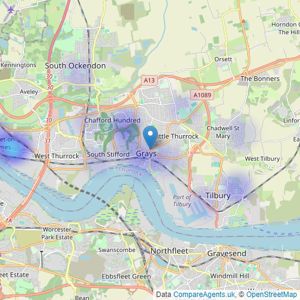 Thomas Marsh - Grays listings heatmap