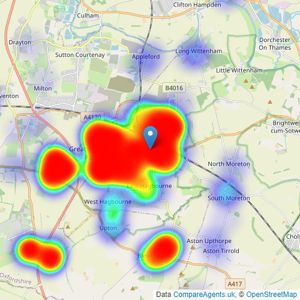 Thomas Merrifield - Didcot listings heatmap