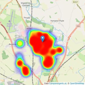 Thomas Merrifield - Kidlington listings heatmap