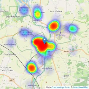 Thomas Merrifield - Wallingford listings heatmap