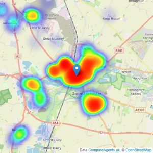 Thomas Morris - Huntingdon listings heatmap