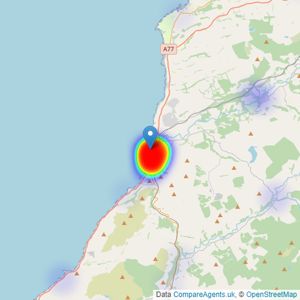 Thomas Murray Property - Girvan listings heatmap