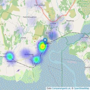 Thomson Hayton Winkley Estate Agents - Grange listings heatmap