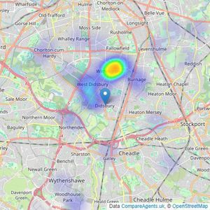 Thornley Groves - Didsbury listings heatmap