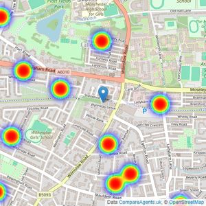 Thornley Groves - Fallowfield listings heatmap