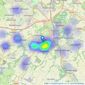 Thorntons Property Services - Bonnyrigg listings heatmap