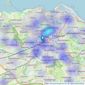 Thorntons Property Services - Edinburgh listings heatmap