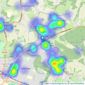 Tim Russ & Company - Hazlemere listings heatmap