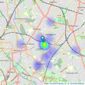 Time2Move - Tooting listings heatmap