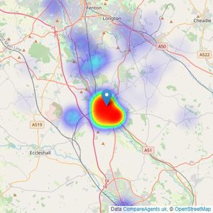 Tinsley-Garner Independent Estate Agents - Stone listings heatmap