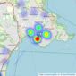 Torbay Property Management - Torquay listings heatmap