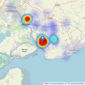 Town & Country Residential - Brightlingsea listings heatmap