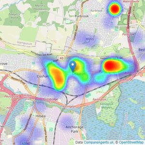 Town And Country Southern - Drayton listings heatmap