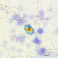 Town & Village Properties - Needham Market listings heatmap