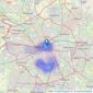 Townhouse - Manchester listings heatmap