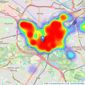 Trading Places - Stretford listings heatmap