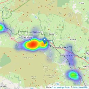 Tranmer White - Ilkley listings heatmap