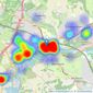 Trend & Thomas - Rickmansworth listings heatmap