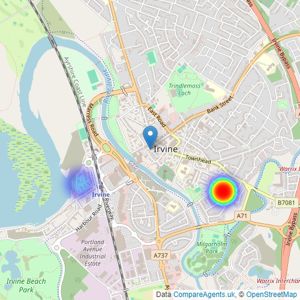 Trinity Properties - Irvine listings heatmap