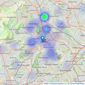 Trinity Property - Dudley listings heatmap