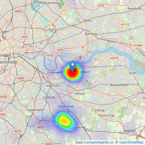 Truepenny's Property Consultants - Charlton listings heatmap