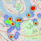 Truepenny's Property Consultants - Greenwich listings heatmap