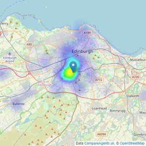 Truscott Property - Edinburgh listings heatmap