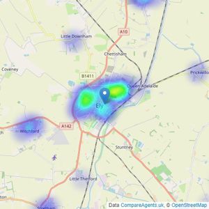 Tucker Gardner - Ely listings heatmap