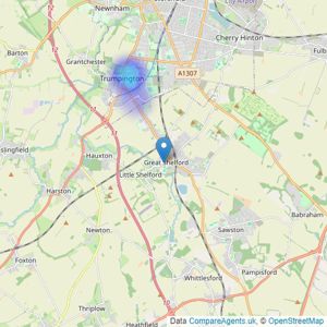 Tucker Gardner - Great Shelford listings heatmap