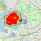 Tudor & Co - Surrey listings heatmap