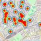 Tuffin & Wren - Ealing listings heatmap