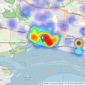 Turner Sales & Lettings - Leigh-on-Sea listings heatmap