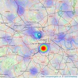 Tyron Ash International Real Estate - London listings heatmap