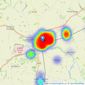 Ullyotts - Driffield listings heatmap