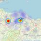 Umega - Edinburgh listings heatmap