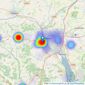 Underhill Estate Agents - Exeter listings heatmap