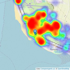 Unique Estate Agency Ltd - Lytham St Annes listings heatmap