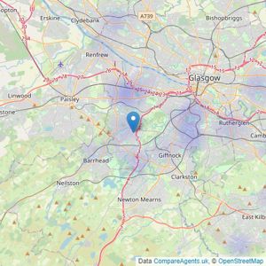 Upload Abode - Glasgow listings heatmap