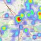 Urban & Rural - Bedford listings heatmap