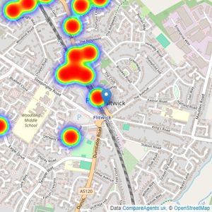 Urban & Rural Property Services - Flitwick listings heatmap