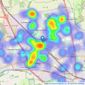 Urban & Rural Property Services - Leagrave listings heatmap