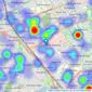 Urban & Rural Property Services - Milton Keynes listings heatmap