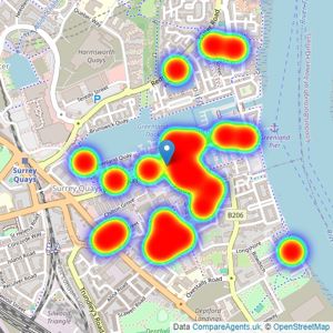 Urban Patchwork - London listings heatmap