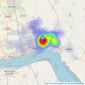 Urban Property - Hull listings heatmap