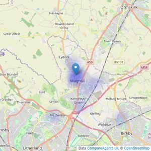 Urban Residential - Maghull listings heatmap